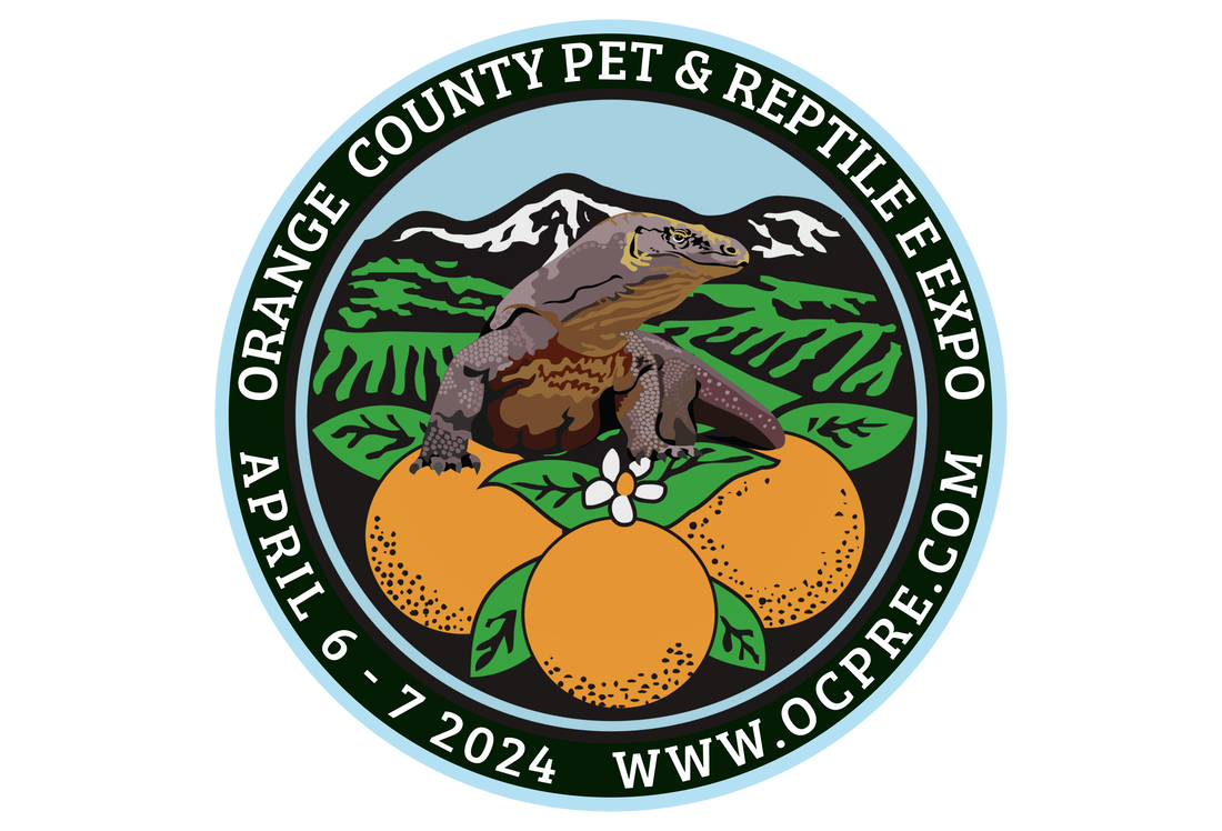Orange County Pet & Reptile Expo Logo, 2024, April 6th and 7th.
